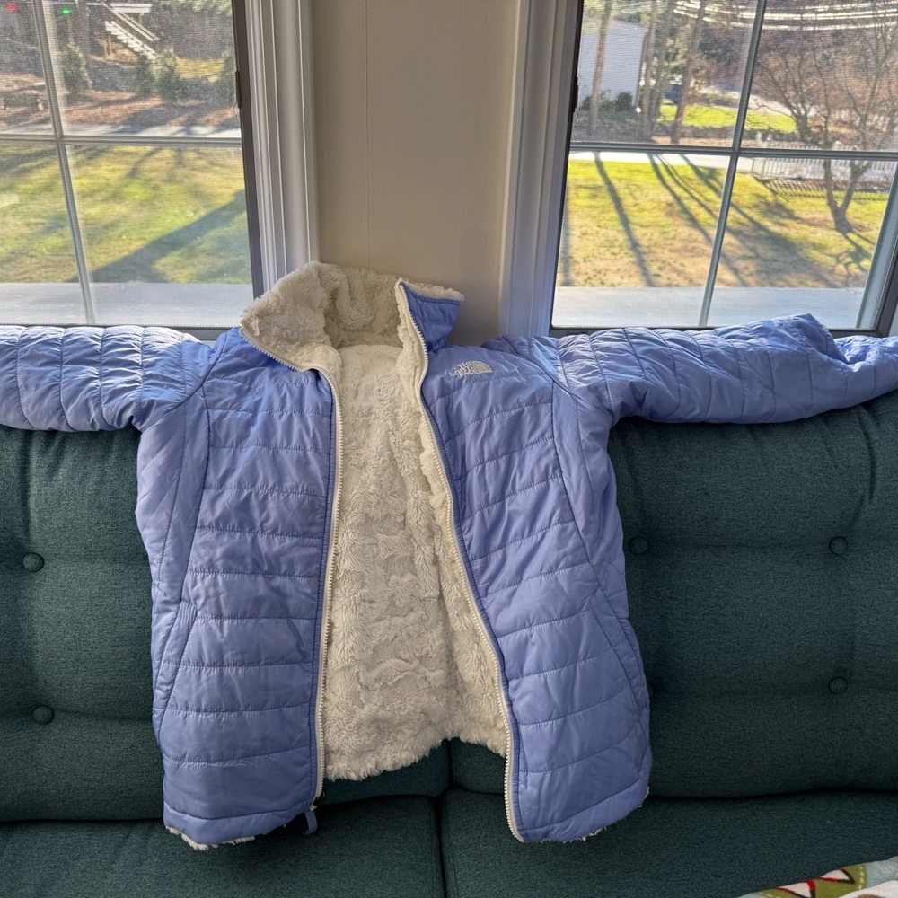 The North Face Kids Light Blue Puffer Jacket